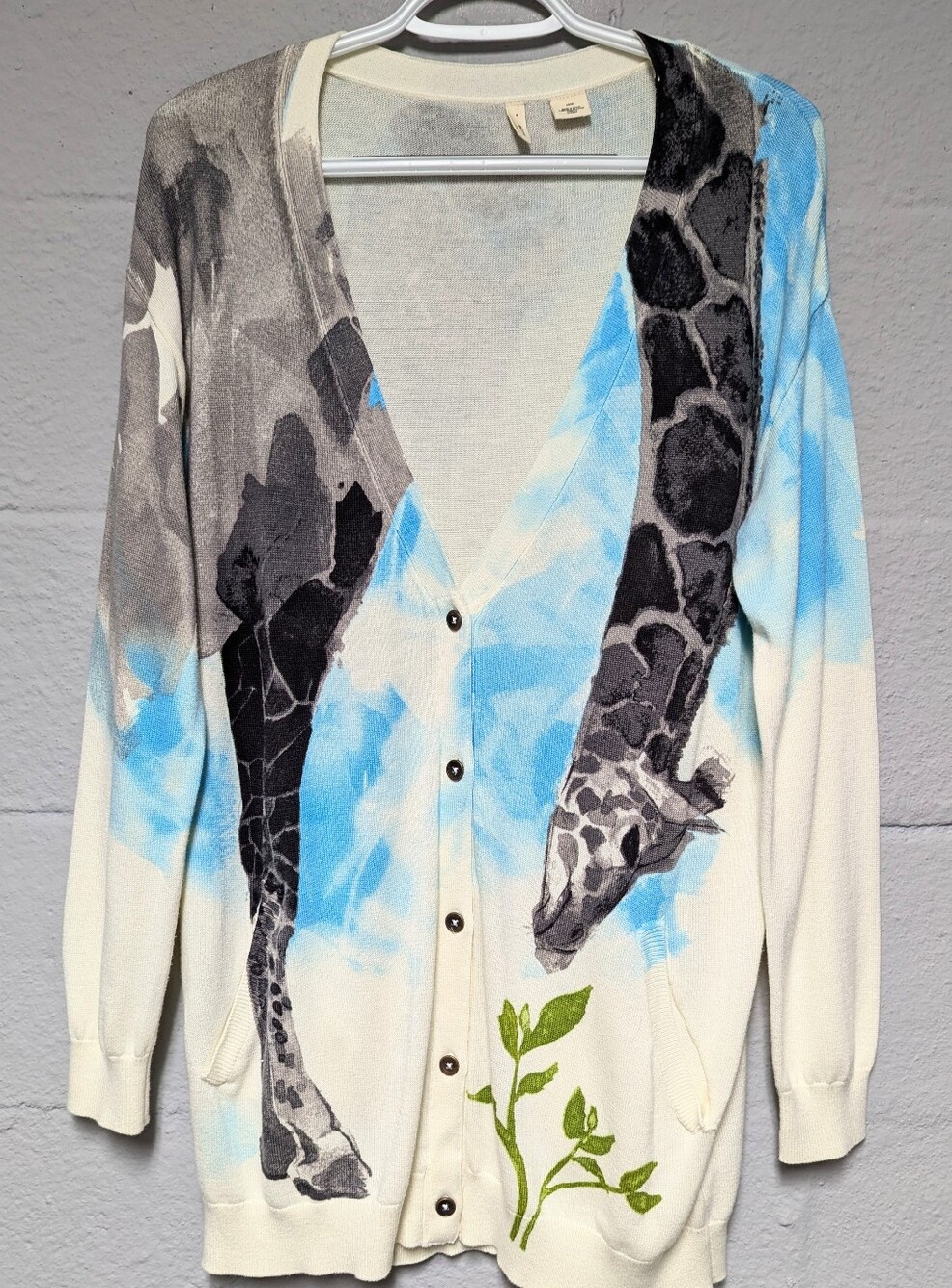 Anthropologie Moth Cardigan Size M Giraffe